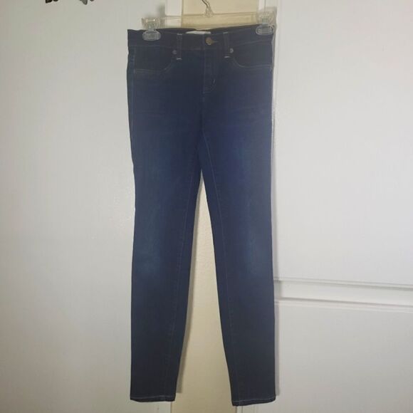 HENERY & BELLE SUPER SKINNY ANKLE JEANS SIZE 25 DARK BLUE - Picture 1 of 4